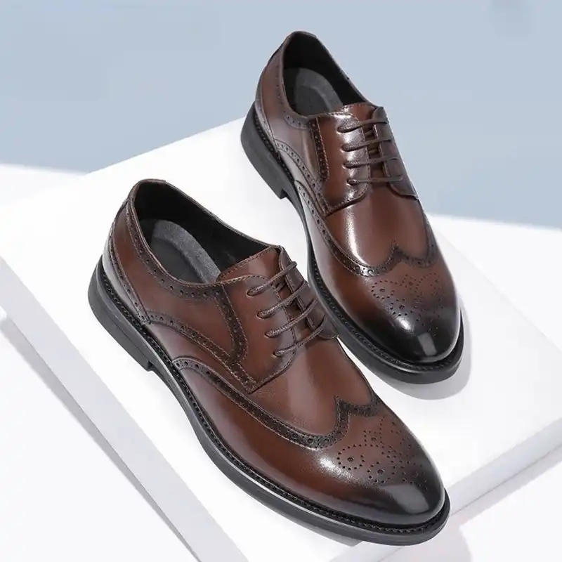 Men's Wingtip Brogue Dress Shoes
