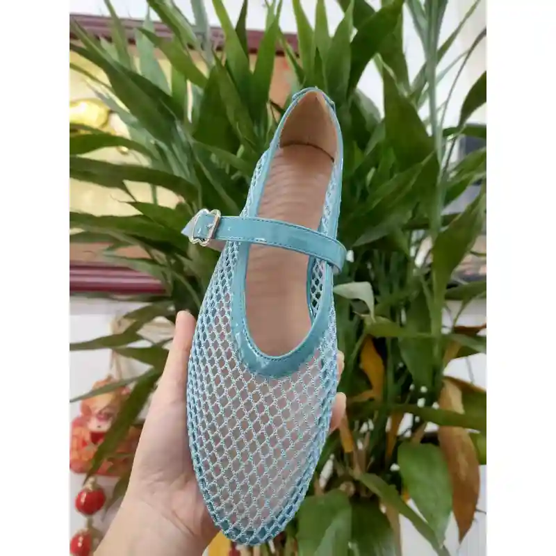 Women's Breathable Mesh Mary Jane Flat Shoes