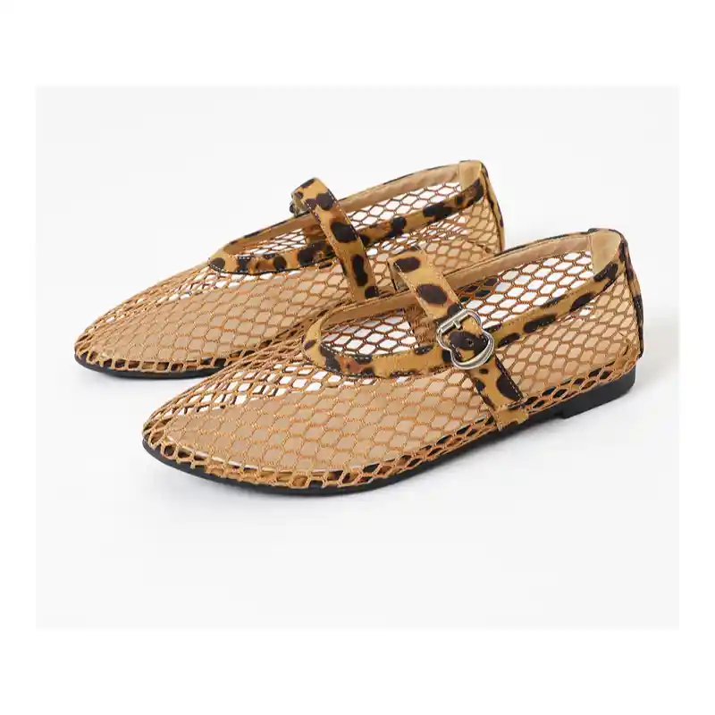 Women's Breathable Mesh Mary Jane Flat Shoes