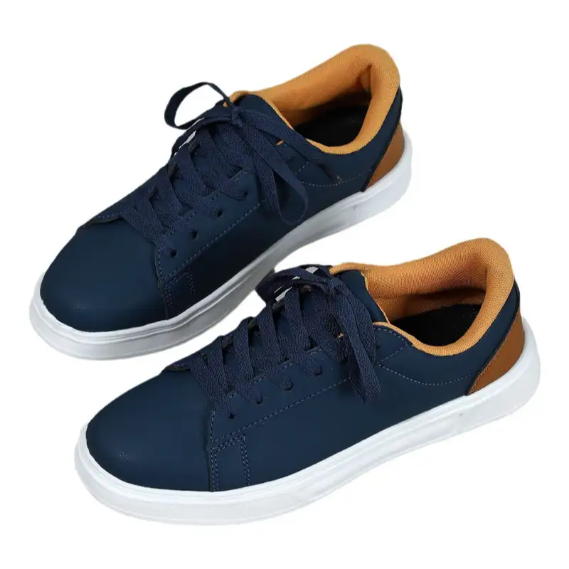 Unisex PU Leather Low-Top Sneakers