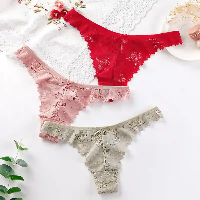 Women's Low-Waist Lace Thong