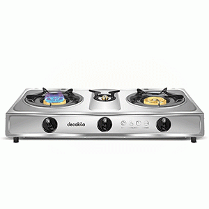 Decakila 3 Burner Automatic Table Gas Stove [KMGS014M]