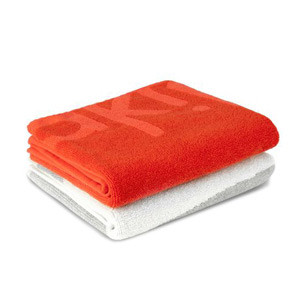 Cotton – Towel Set – Red and White  – 2 Piece