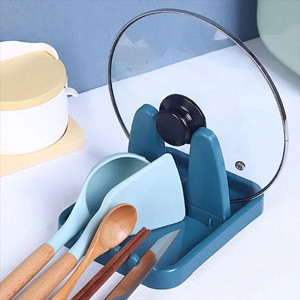 Kitchen Foldable Pot Lid Rack Spoon Rest Holder Cutlery Organizer for Fork Spatula Rack Pan Cover Shelf Tableware Storage Rack