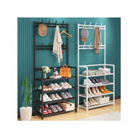 Shoe and Hat Rack Strong Load-bearing Living Room Organizer Clothe Shoe Holder Storage Multifunctional Combination Storage Shelf