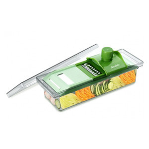 Mandoline Fruit Vegetable Grater, 6 In 1, Dismountable, With Finger Protector